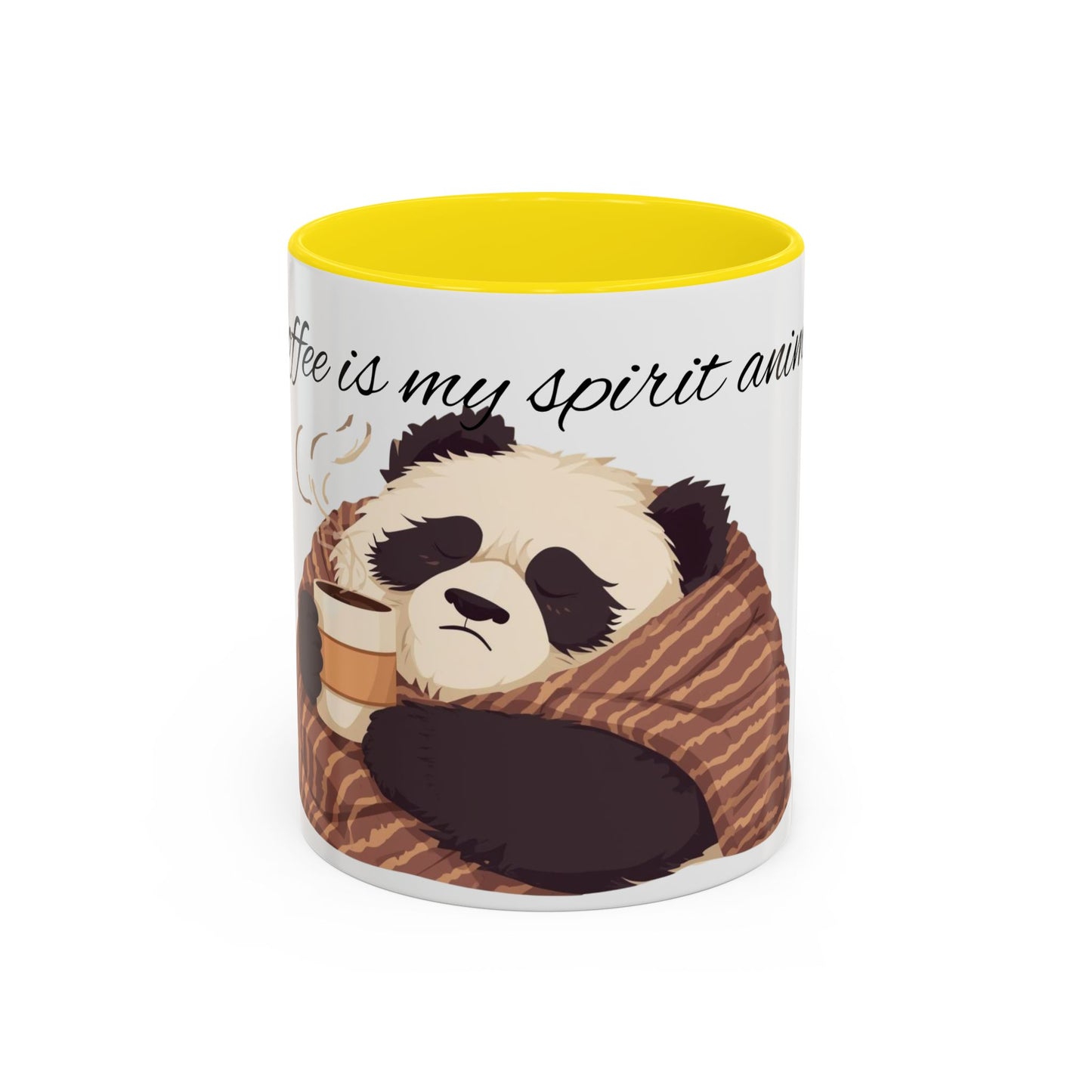 Panda Spirit Mug - Cute Coffee Cup for Animal Lovers, Cozy Home Decor, Gift Idea for Birthdays, Holidays, Coffee Enthusiasts
