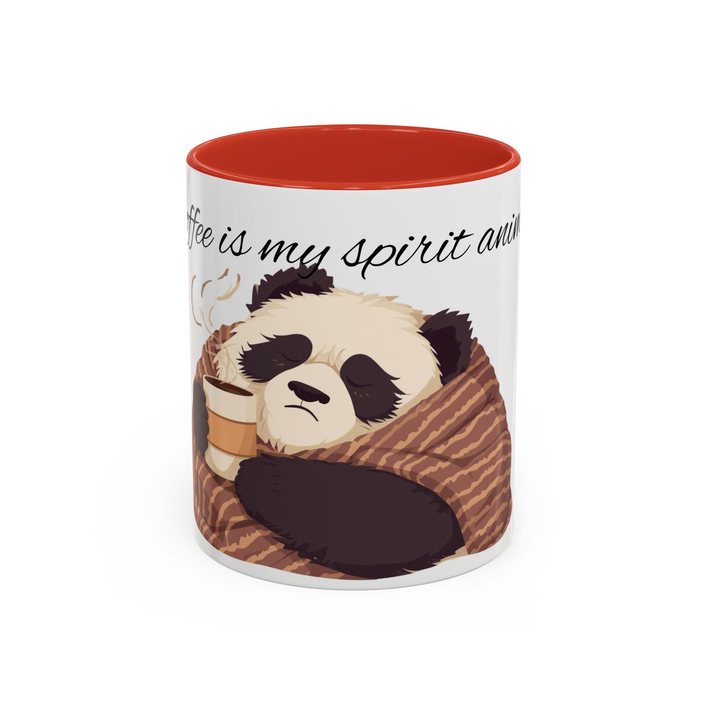 Panda Spirit Mug - Cute Coffee Cup for Animal Lovers, Cozy Home Decor, Gift Idea for Birthdays, Holidays, Coffee Enthusiasts