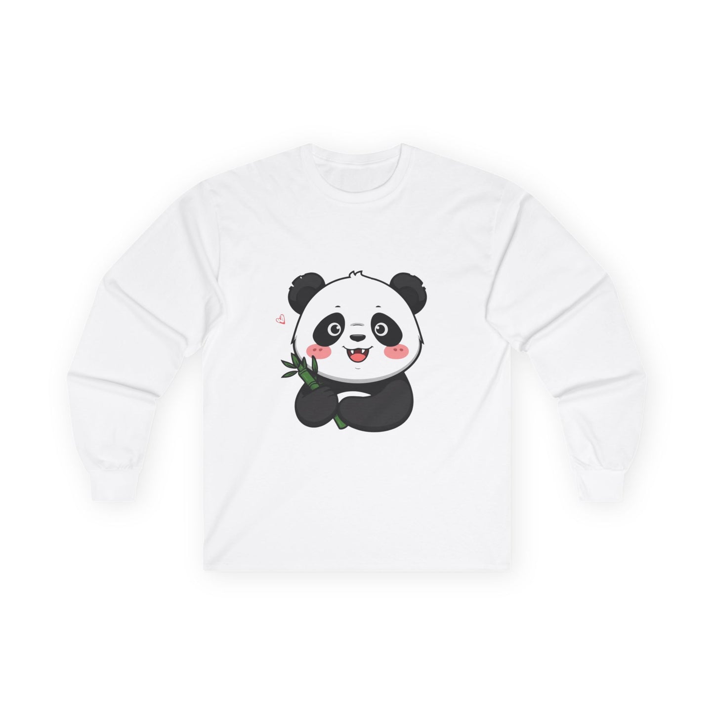 Long Sleeve Tee - Love at First Bite Panda Design