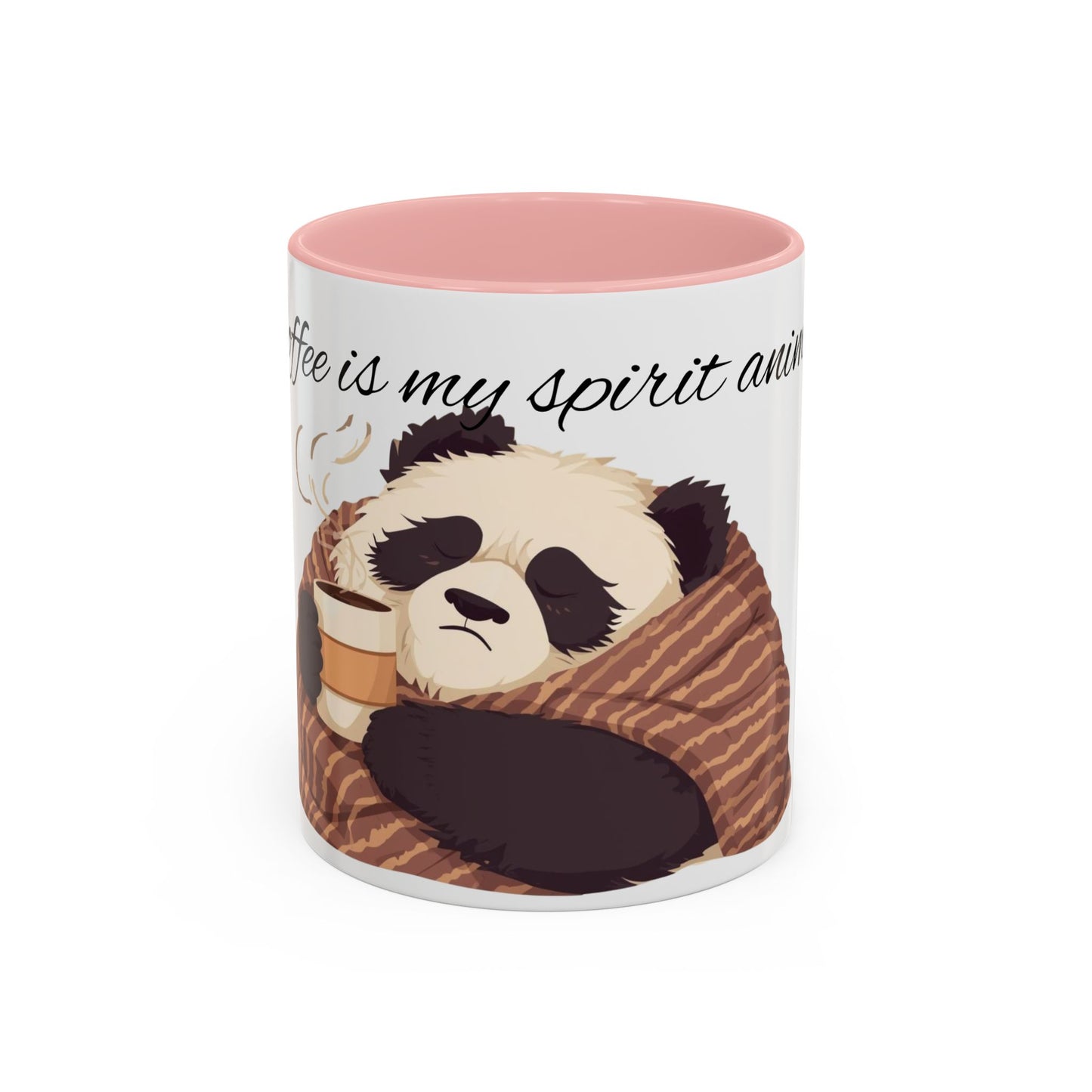Panda Spirit Mug - Cute Coffee Cup for Animal Lovers, Cozy Home Decor, Gift Idea for Birthdays, Holidays, Coffee Enthusiasts