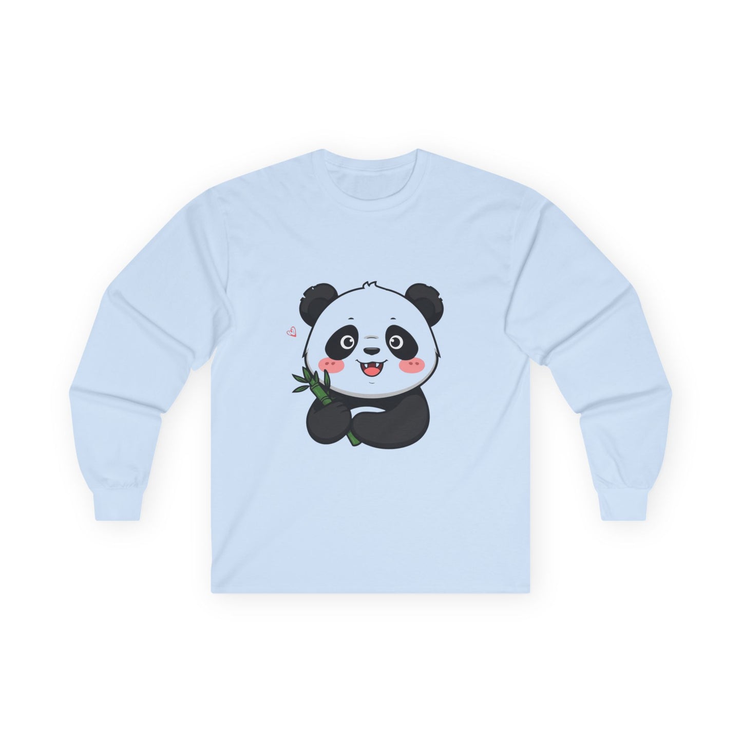 Long Sleeve Tee - Love at First Bite Panda Design