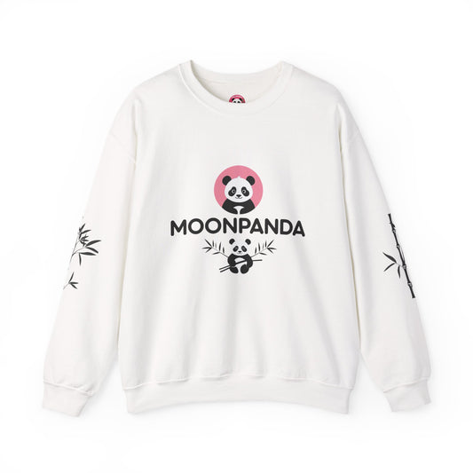 Panda Crewneck Sweatshirt with Bamboo Design for Men and Women