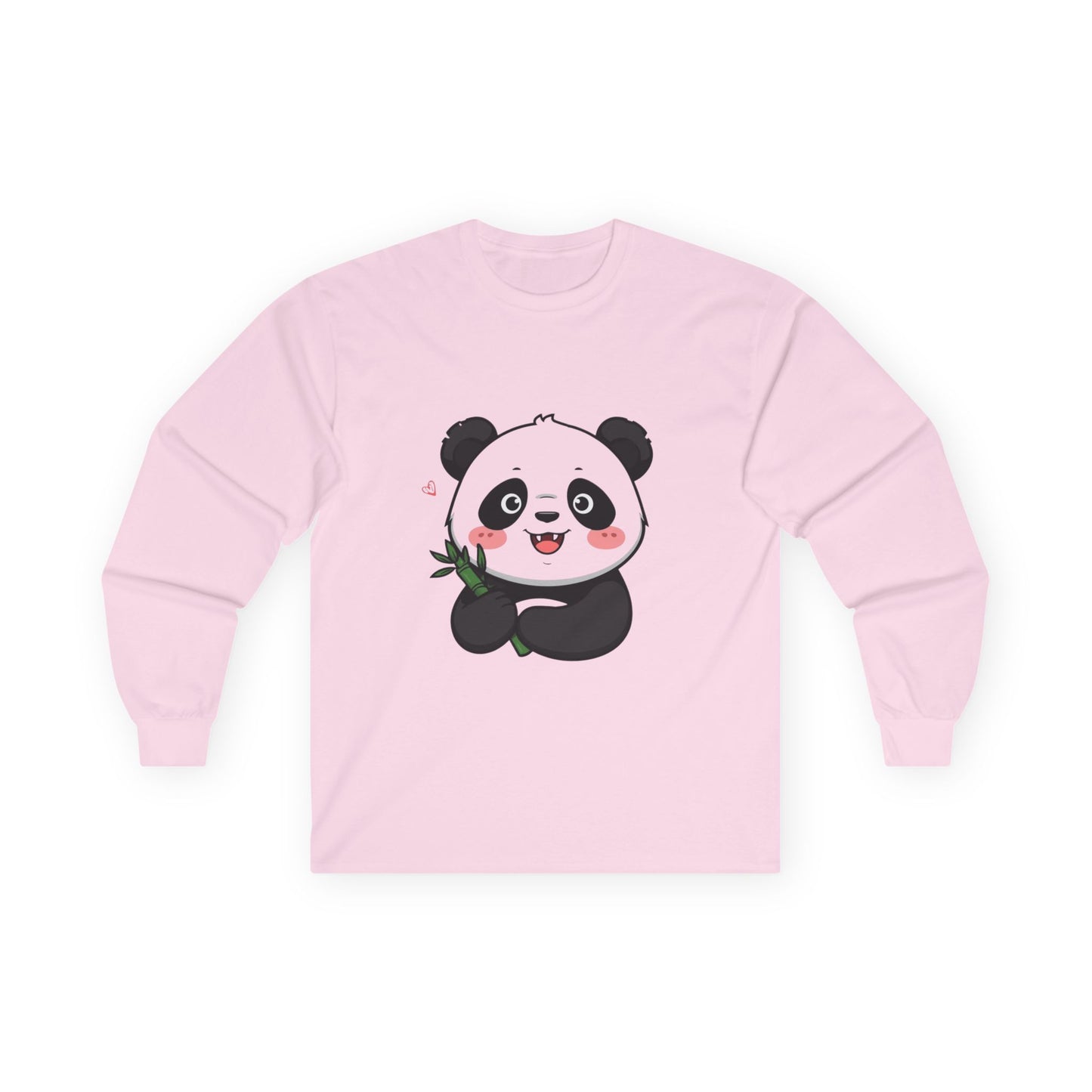 Long Sleeve Tee - Love at First Bite Panda Design