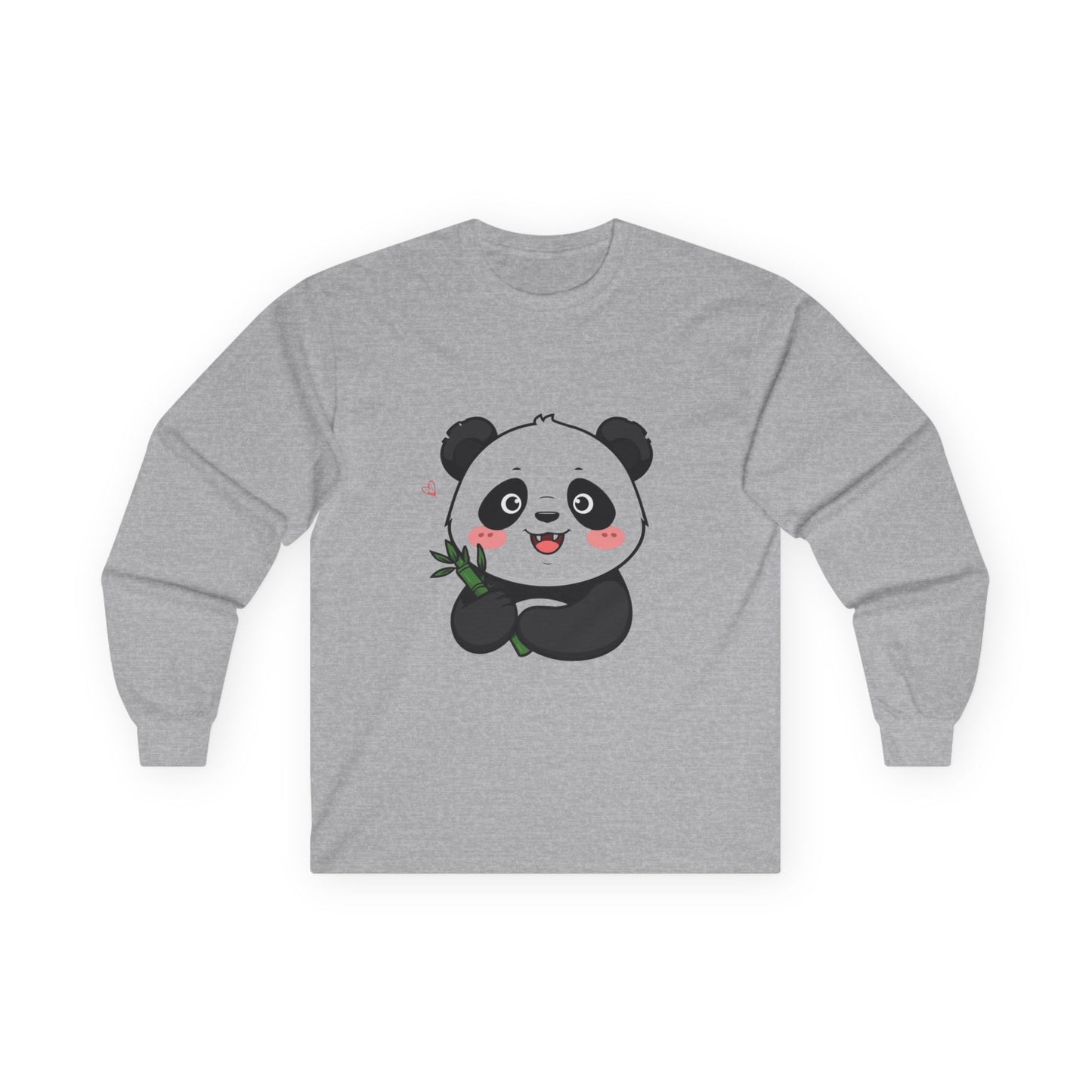 Long Sleeve Tee - Love at First Bite Panda Design